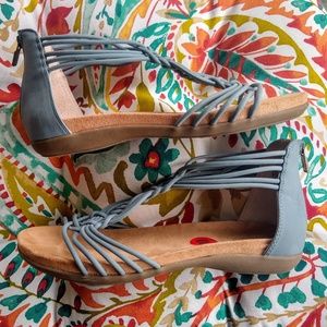 me too Camilla Gladiator Sandals in Ocean Blue 10